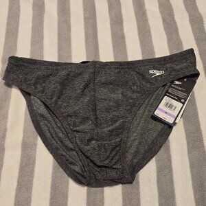 Speedo PowerFlex Eco Solar 1" Swim Brief Speedo - Heather Grey - 38 (X-Large)